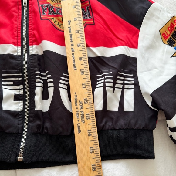 Letter Print Crop Jacket - Spring Fall Fashion Size XS - Picture 6 of 8